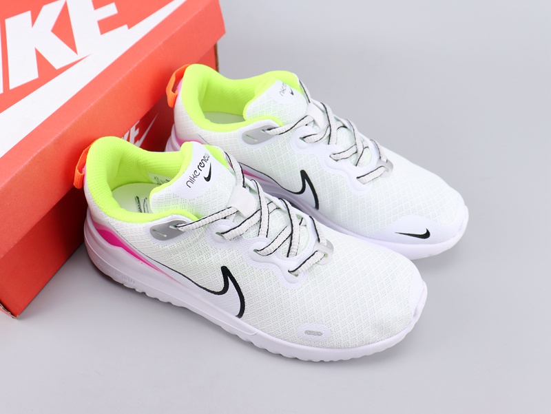 Women Nike Legned React White Pink Green Shoes - Click Image to Close